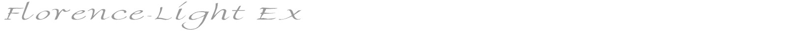 Florence-Light Ex font preview